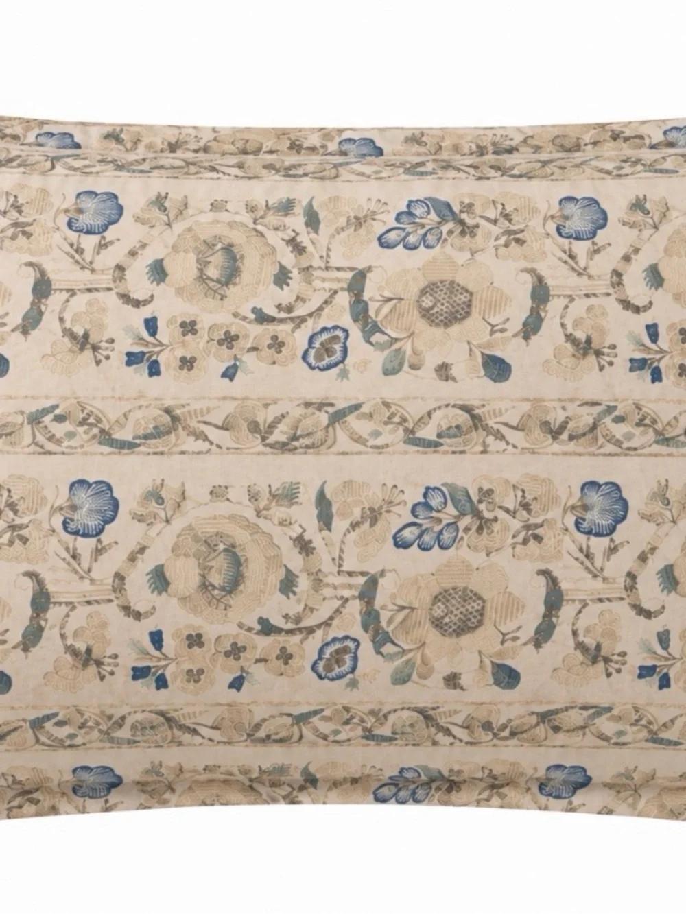 Vintage Ralph Lauren Home Constantina/Cassandra Block Print Pillow Sham